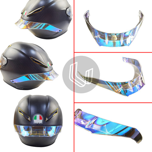PISTA Helmet with Rear Wing Modification GPR GPRR Corsa R Helmet Personalized DGL Large Rear Wing Spoiler Helmet