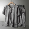 Cotton and linen gray suit