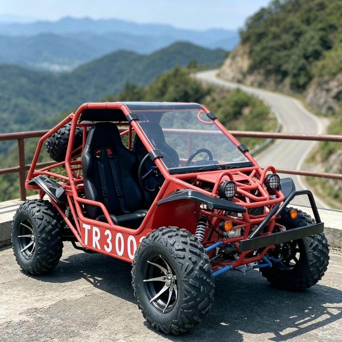 Mountain off-road karting on four wheels