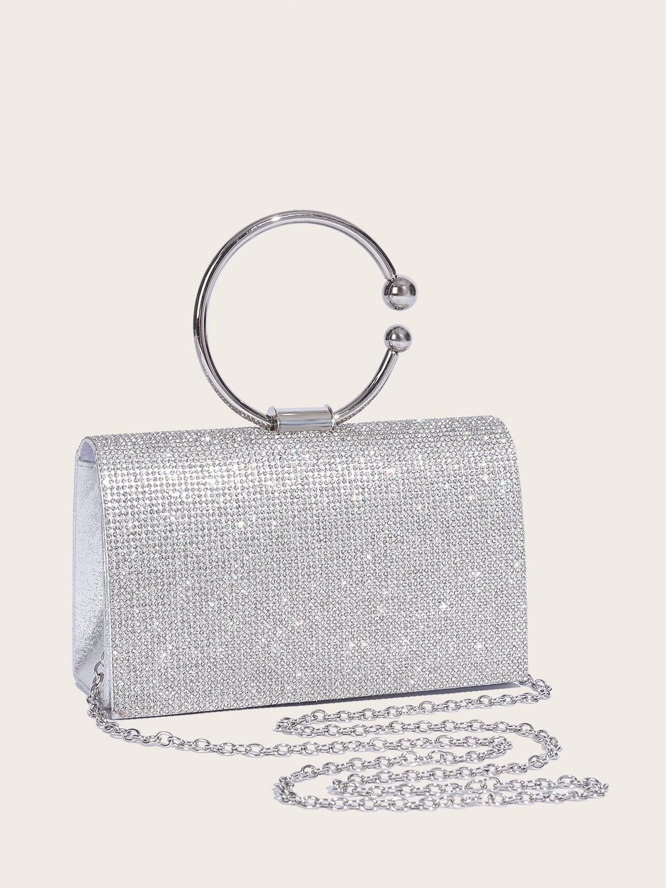 Nuova borsa da sera lucida da donna, elegante, in PU, per matrimoni e feste_voghion.com