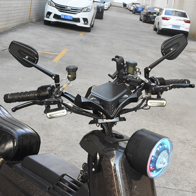 Suitable for No. 9 calf u2/u + B 009 UBE electric car motorcycle modified carbon fiber rearview mirror reflector