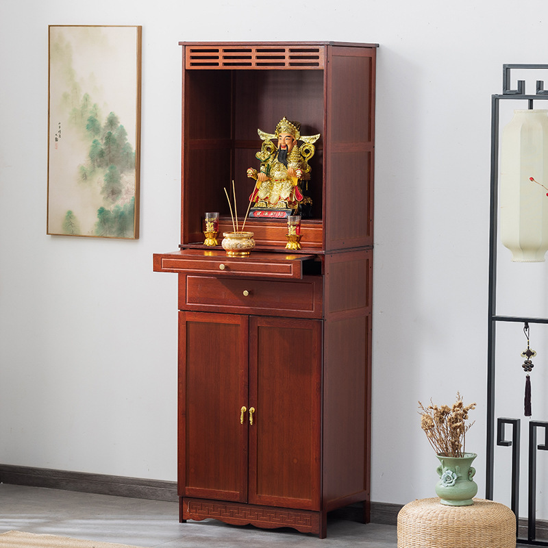 Guanyin Bodhisattva Home Altar Cabinet, Local Deity Shrine, Buddhist Altar, Offering Table, Deity Altar, Wealth Deity Cabinet, Guan Gong Incense Table