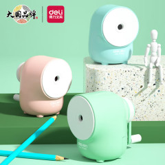 Deli pencil sharpener automatic pen feeding pencil sharpener children's student pencil sharpener pencil sharpener pencil planer machine color random
