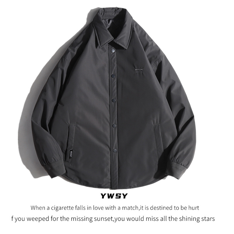 Demi-season Japanese retro light and thin keep warm down jacket