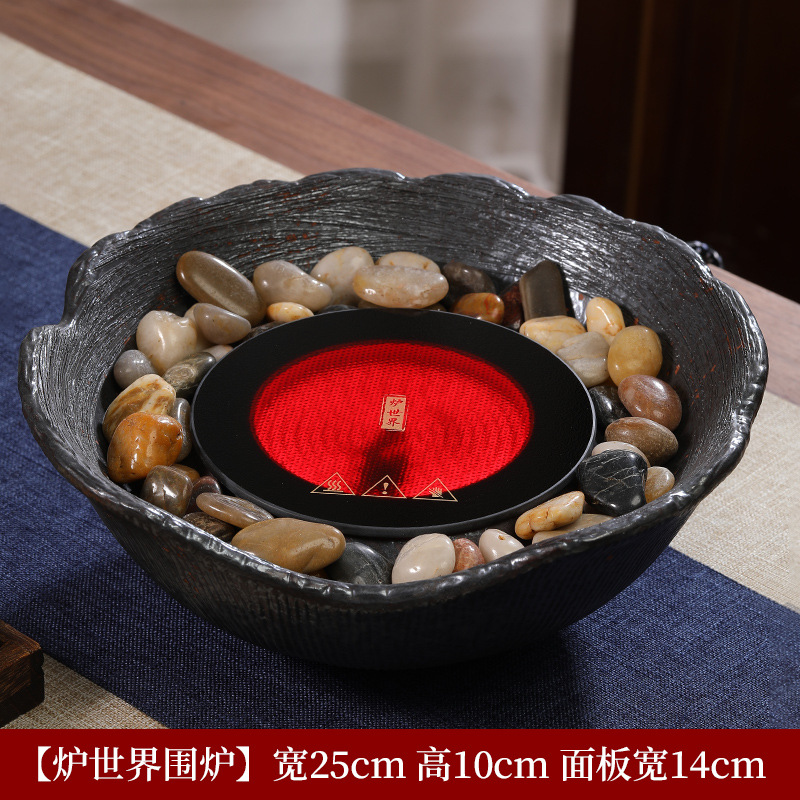 Cocina de té del hogar gancho libre vintage viejo barro de roca eléctrica estufa de cerámica arte del té gancho Kung Fu juego de té accesorios gancho vertical