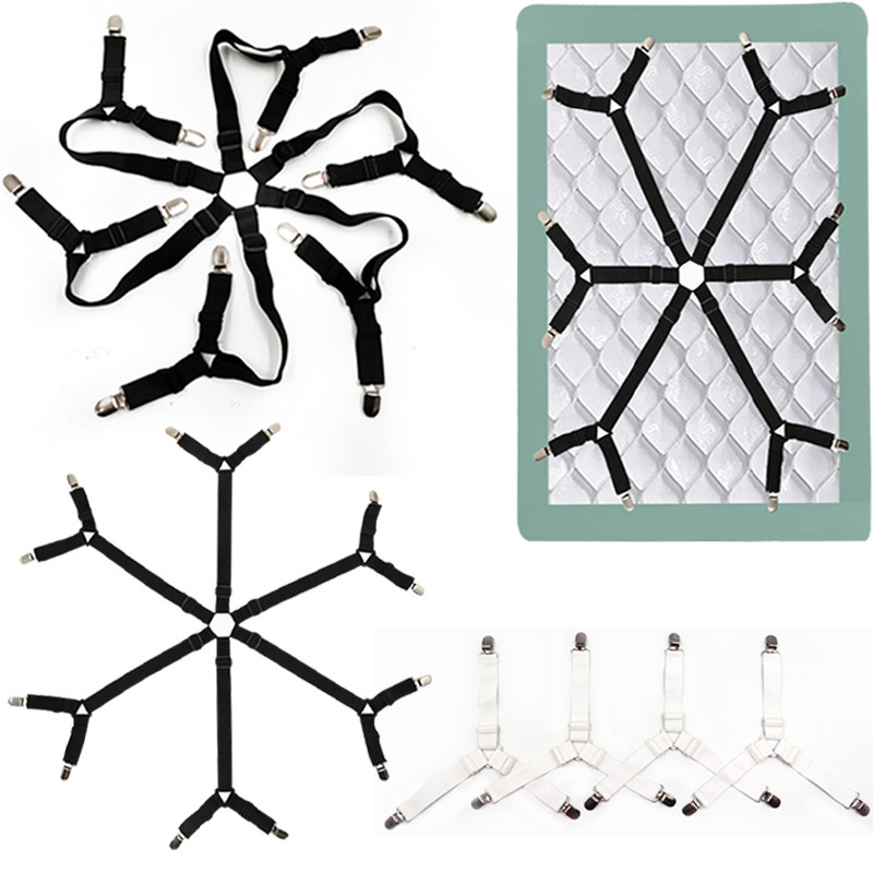 Adjustable Bed Sheet Fasteners for Duvets, Tablecloths, Curtains, Sofa Covers, Bed Sheet Clips, Anti-Slip Bed Sheet Clips