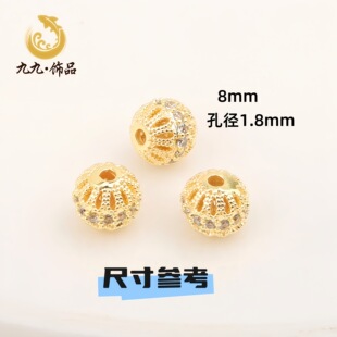 18k����ɫ΢��ʯ�U���ʯ�����diyˮ���ֹ������Ʒ������l