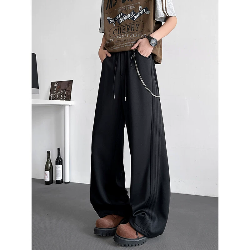 Sports spring trousers for leisure, fashionable solid accessory