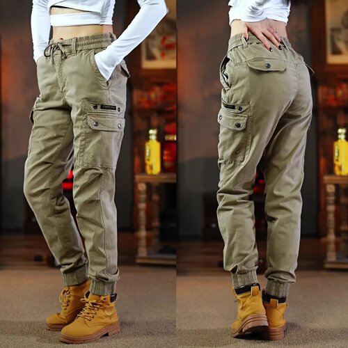 American Retro Work Pants Men's Trendy Versatile Loose Casual Pants for Men and Women New Wear-resistant Cool Ankle-length Multi-pocket Pants