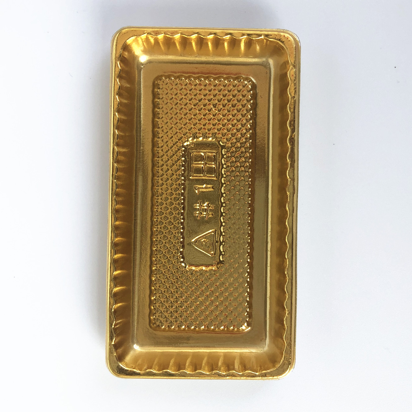 Rectangular dorado diámetro interno 8.5 * 4 - 100 pcs