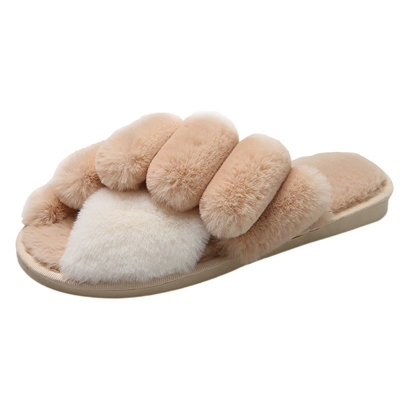 Зимняя обувь из вискозы на плоской подошве свободного размера с квадратной головкой для пары Домашние розовые Тапочки с тапочками без шнуровки в наличии