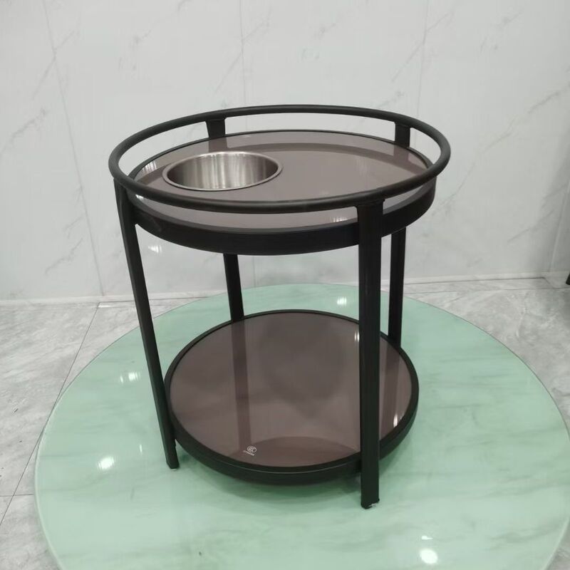 軽くて豪華なラウンドティーテーブル、チェスとカードルーム専用麻雀テーブル、灰皿サイドテーブル、クラブティーハウスティーラック、二層コーヒーテーブル|undefined