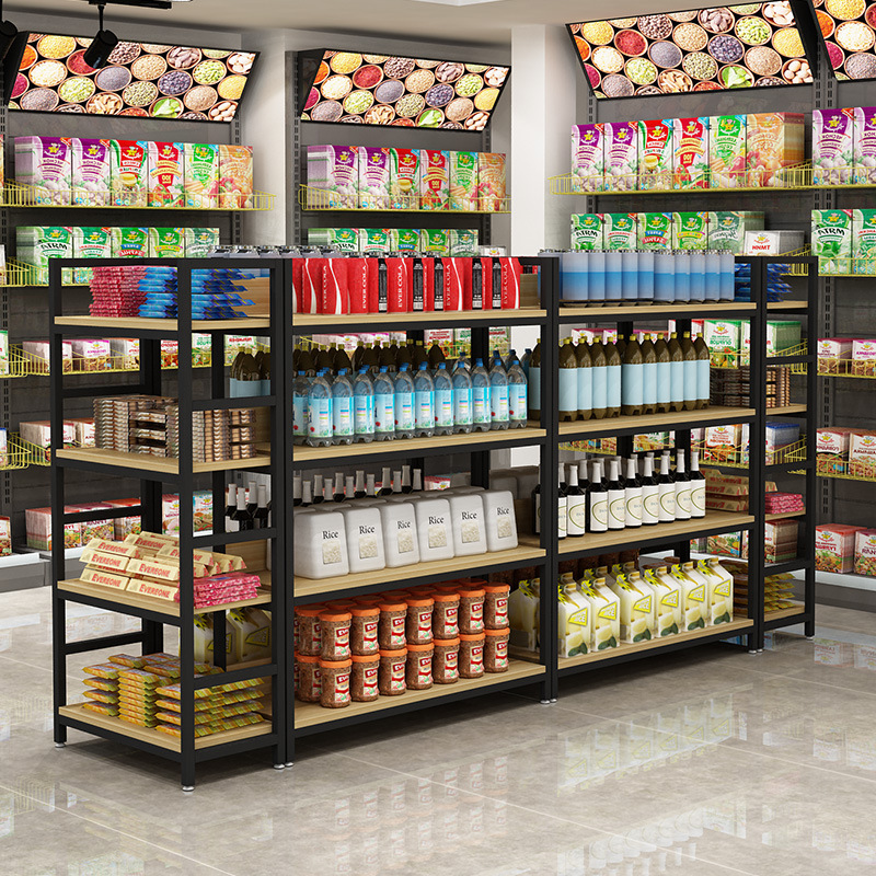 中岛柜展示台双面超市货架展示架多层架化妆品精品展示柜定 制