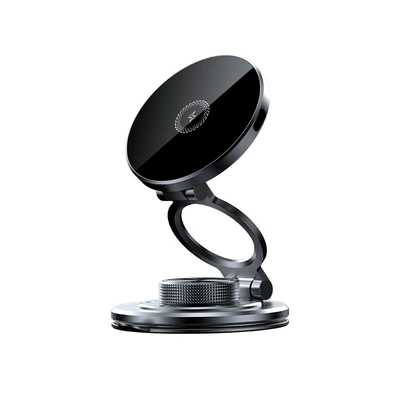 Car phone holder Ultra-thin Alloy Car Suction - upgraded-version-titanium-space-gray-wireless-charger
