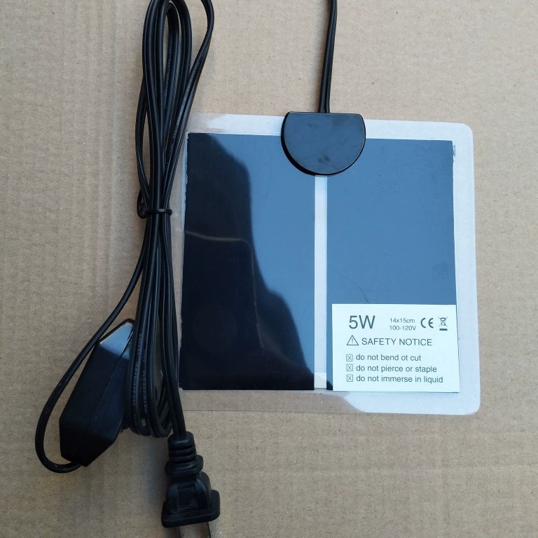 США 5 Вт 110 В в наличии рептилия домашнее животное грелка подушка для домашних животных 15*14 см с переключателем контроля температуры