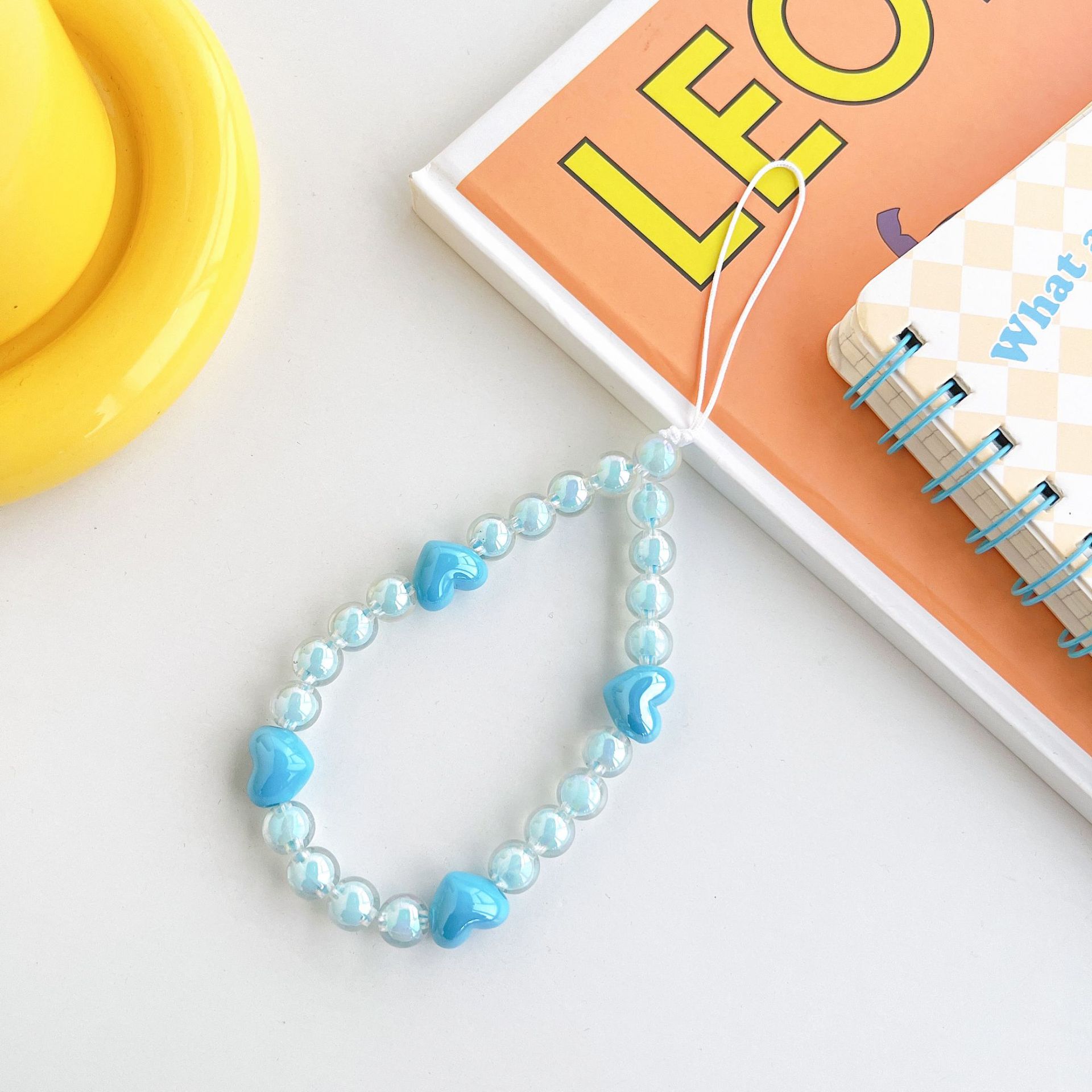 블루 비즈 러브 팔찌