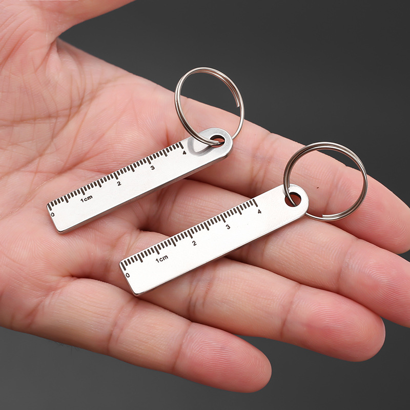 Mini Vernier Caliper Jewelry Small Pendant Measuring Tool Household Portable Bag Hanging Small Keychain