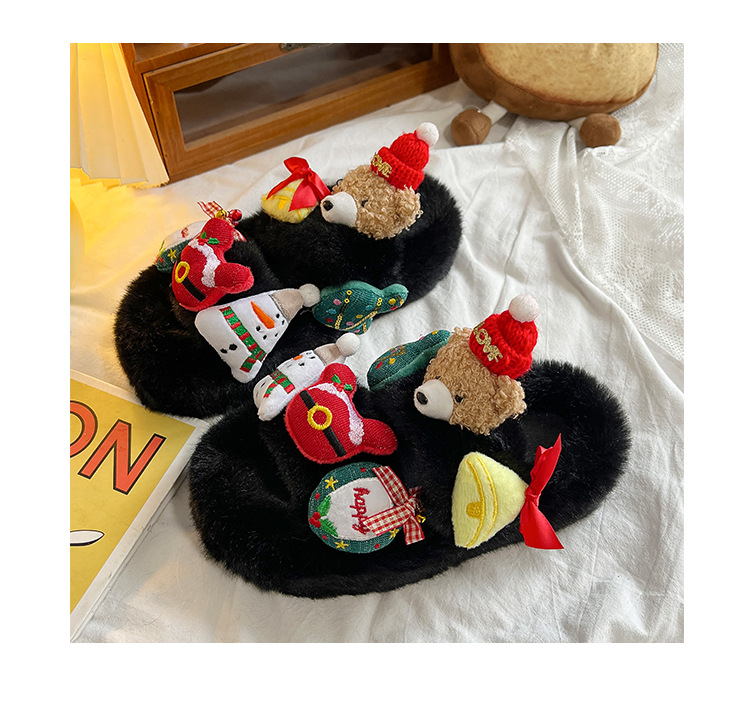 Pantofole da donna comode e antiscivolo per la camera da letto autunnale regolabili in pile di peluche da donna_voghion.com