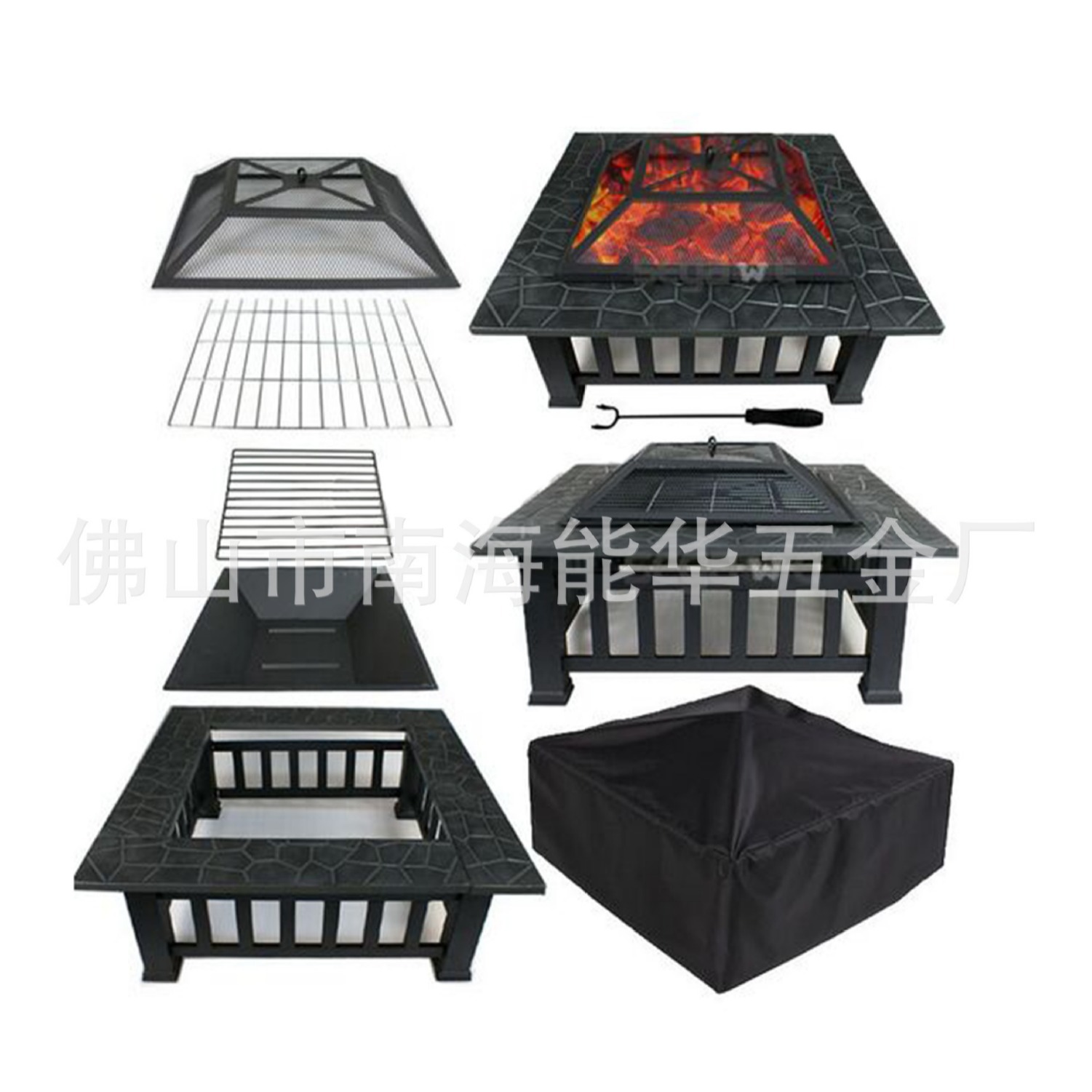 Estufa de barbacoa al aire libre barbacoa estufa de carbón estufa de barbacoa hogar comercial al aire libre camping estufa calefacción estufa ventas directas de la fábrica
