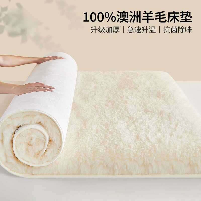 Wool Mattress Cushion Thickened Winter Tatami Mattress Single Winter Warm Cashmere Cushion