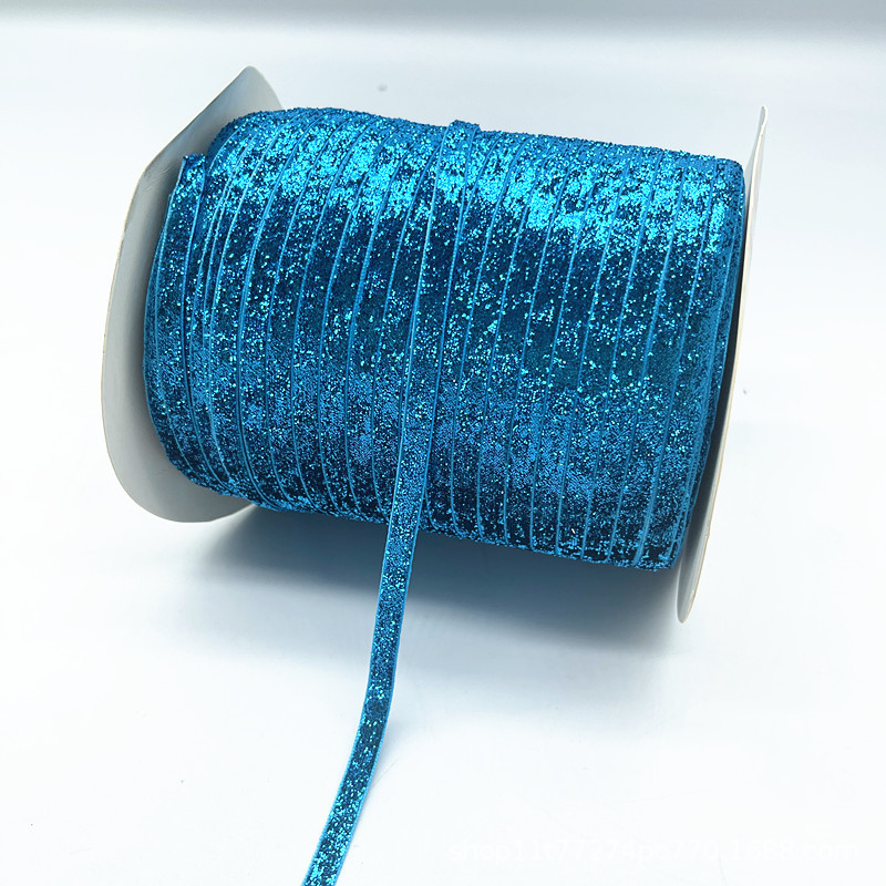 Fabricantes al por mayor 1CM hechos a mano embalaje de regalos de cinta de lana unilateral cinta de cebolla cinta de terciopelo decoración DIY