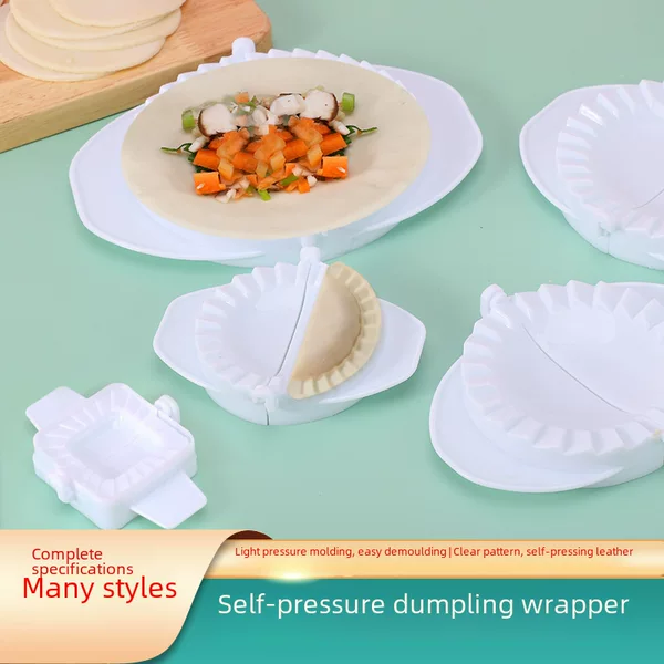 Dumpling Making Artifact Kitchen Tools Dumpling Wrapper Mold Lazy Dumpling Maker Household Set Flower Dumpling Maker