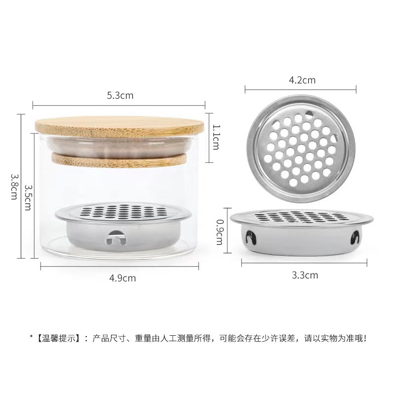 Uñas engrosadas vidrio lavado pluma taza de cristal filtro malla Acero inoxidable Copa fototerapia cepillo herramienta limpieza al por mayor