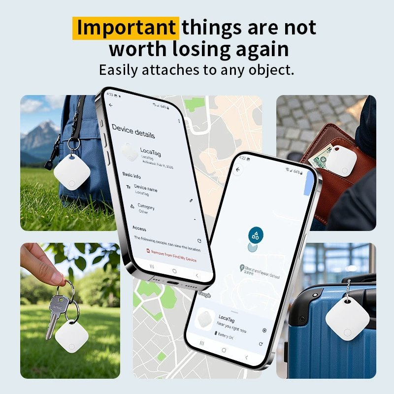 Android locator AIRTAG anti-lossing device suitcase pet position Google certified locator