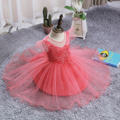 children full dress Princess Dress Infants The age of full dress Jacobs Pompous skirt girl Dress Flower girl Wedding dress