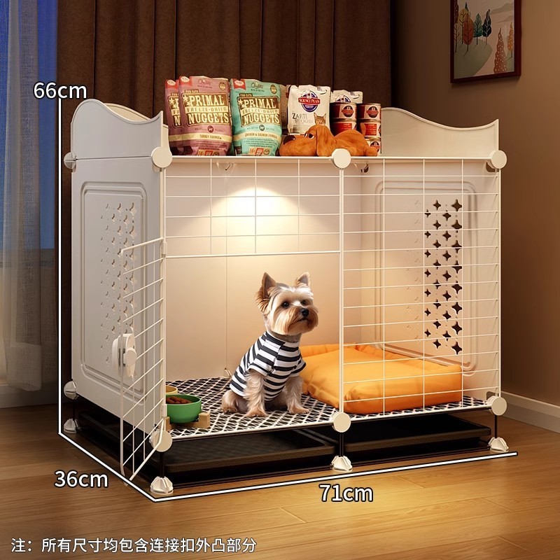 犬ケージ、小型犬小屋、1部屋、1リビング、1バスルーム、犬用ヴィラ、屋内家庭用トイレ付き、ビションテディ専用|undefined