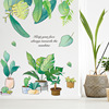 LD96099 Green Plant Potting Popular Laboratory Dormitory Rental House Porch bedroom home decoration wall sticker self -adhesive