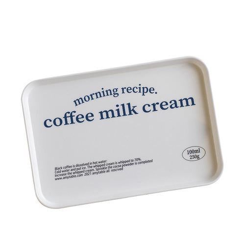 Korean ins blogger's same letter melamine tray fruit tray cup tray breakfast tray coffee shop meal tray
