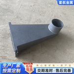 铸铁侧排下水管雨水排水管侧入圆口方口地漏穿墙排水槽厂家吸水