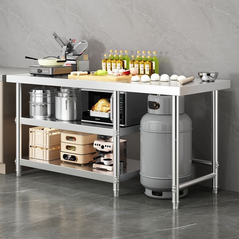 304 stainless steel storage rack kitchen workbench commercial thickened worktable cutting table gas tank stove rack 304 stainless steel storage rack kitchen workbench commercial thickened worktable cutting table gas tank stove rack