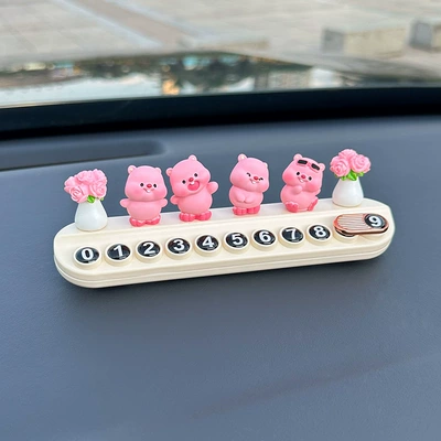 Plate New Model Mobile Phone Number | Nömrəli dayanma kartı - 4-small-sea-hair-2-small-roses-white-aromatherapy-parking-sign