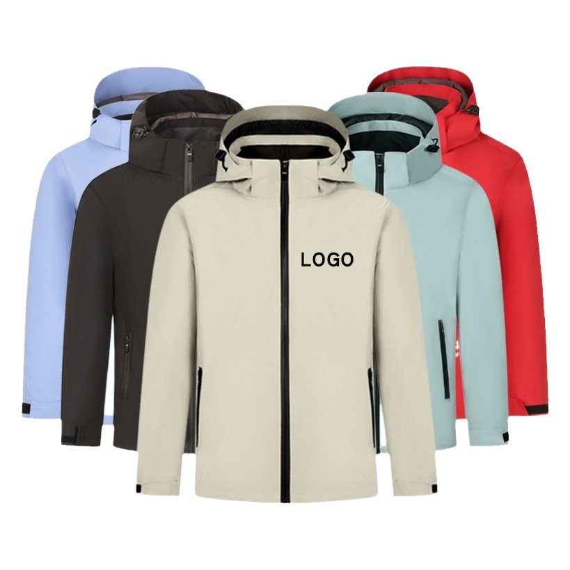 Ropa de trabajo de otoño abrigo anti-fouling ropa de trabajo rompevientos impermeable collar de soporte chaqueta de trabajo chaqueta logotipo impreso personalizado image 1