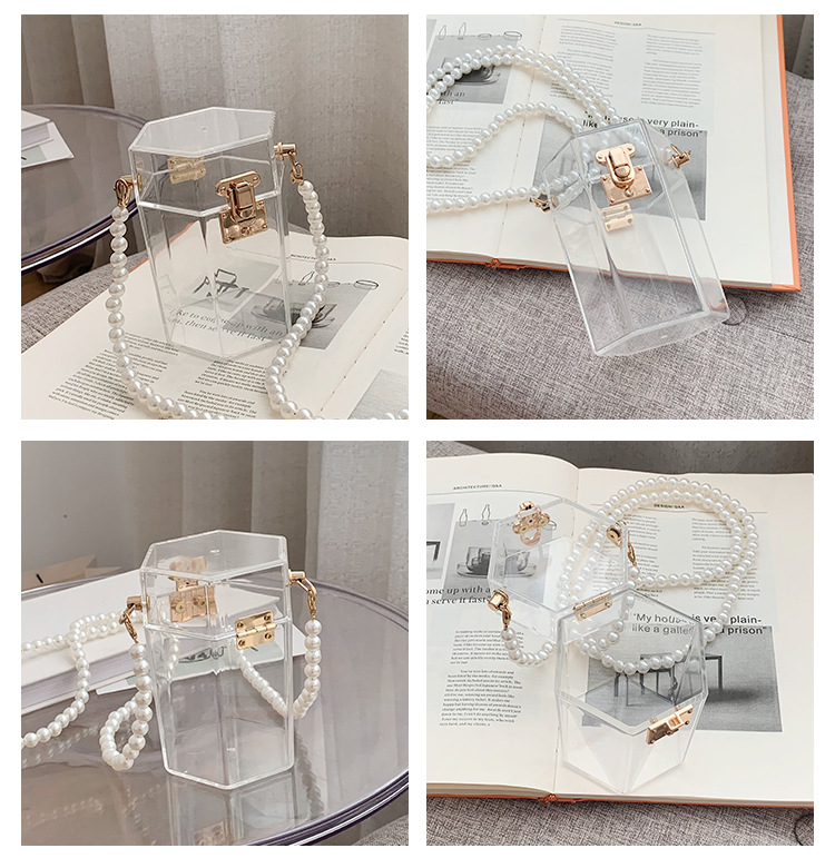 Vente En Gros Sac De Messager Portable Chaîne De Perles Transparente Nihaojewelry display picture 20