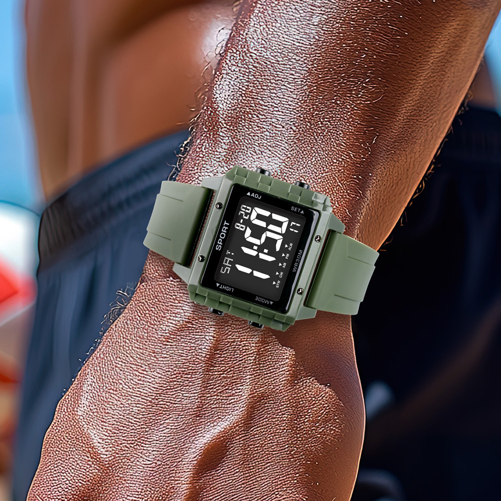 Reloj electrónico de visualización digital de moda creativa venta caliente al aire libre estudiantes alarma cronometrador reloj electrónico de luz nocturna al por mayor