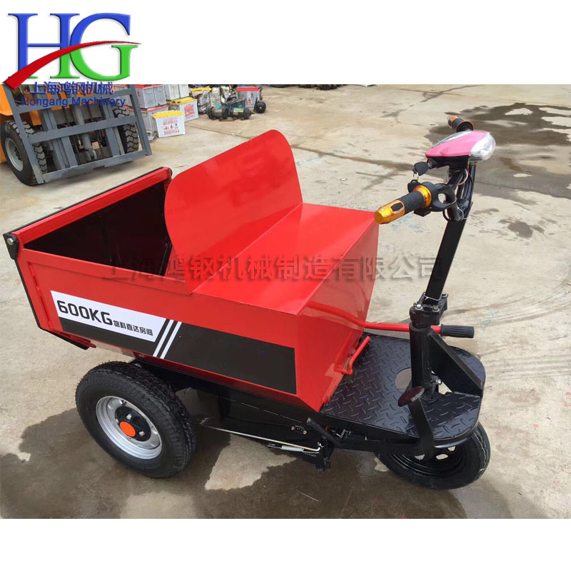 360度转圈工地运料车 室内装修砖石搬运车 生活垃圾自卸翻斗车