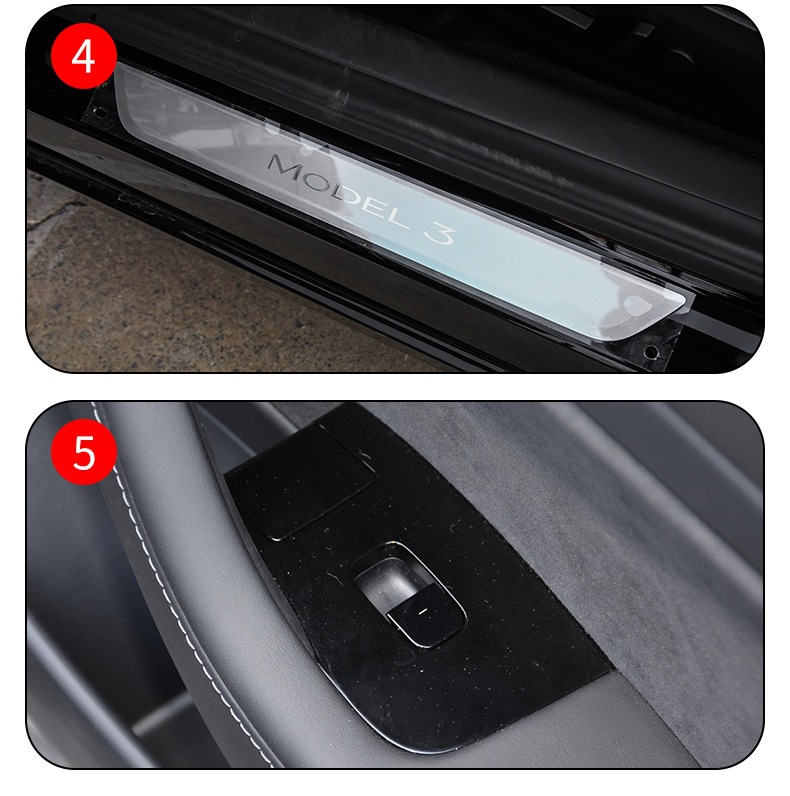 Applicable to 19-25 Tesla Model3/Y car interior gear central control screen transparent TPU protective film