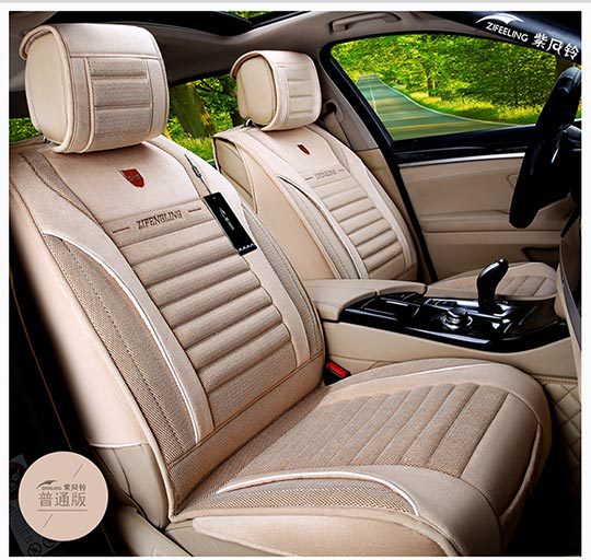 Purple Wind Chime manufacturer wholesale all-season universal linen seat covers for cars, F-23
