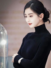 刘诗诗同款羊毛加厚半高领打底衫气质内搭针织衫小衫女羊毛衫