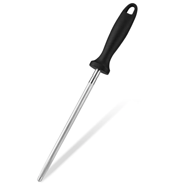 8-inch 9.5mm tail ring handle sharpening rod (Tetra heat treatment)