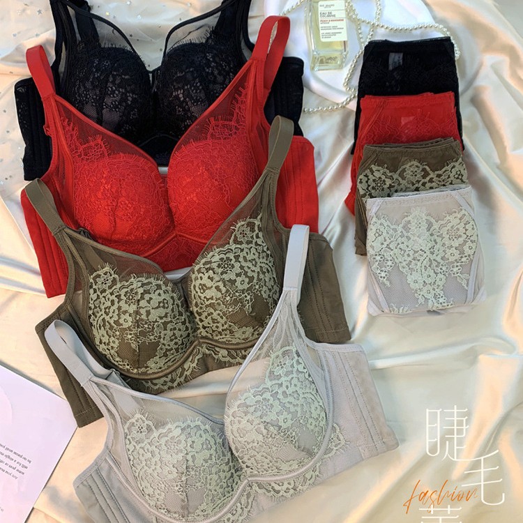 Core Oxygen 69110 Shell Cup Encaje Ropa interior sexy hueca Mujer reunida Sujetador ajustable con anillo de acero suave anti-caída