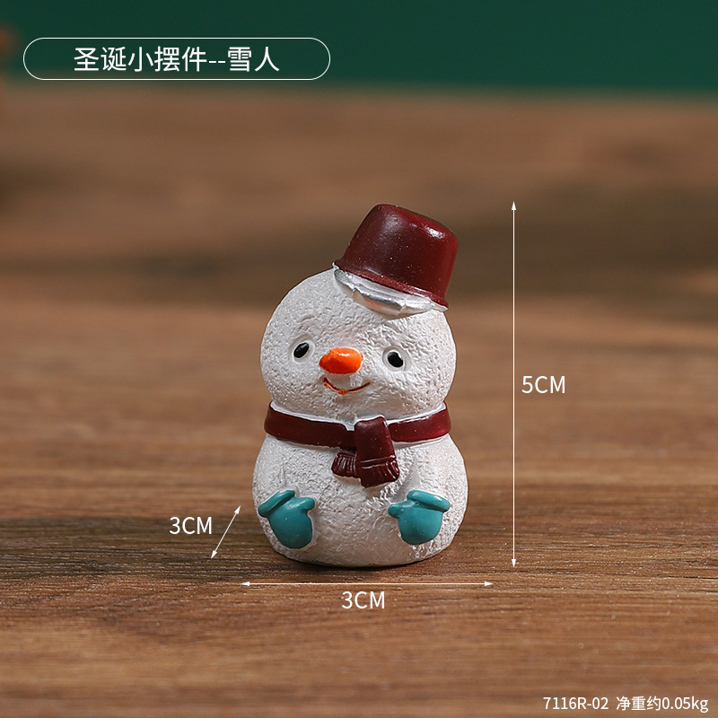 Christmas Small Ornaments Kindergarten Small Gifts Children's Cute Resin Decorations Gift Desktop Mini Christmas Tree