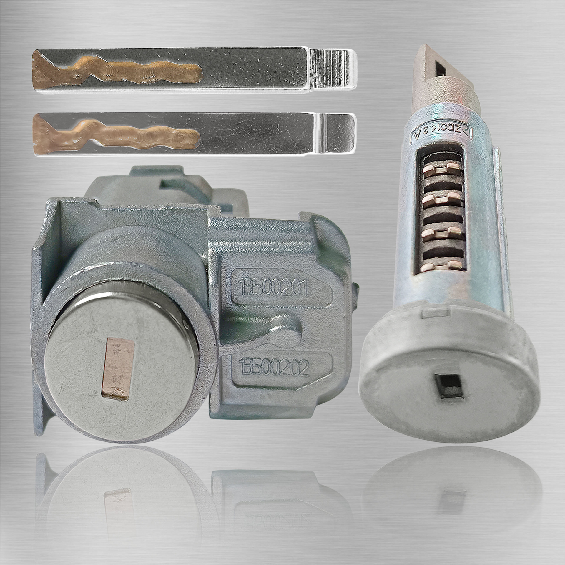 适用别克新君威新君越科鲁兹全车门锁芯2把钥匙头7012918 7012919