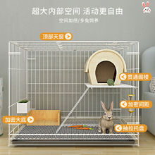 兔子笼子兔家用室内大号自动清粪便侏儒兔猪猪豚鼠二层兔