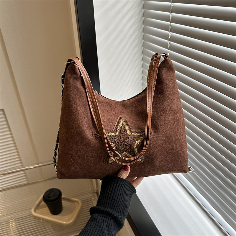 2023 nuevo bolso de cercanías retro simple personalidad de la moda ins esmerilado mochila de gran capacidad bolso de hombro