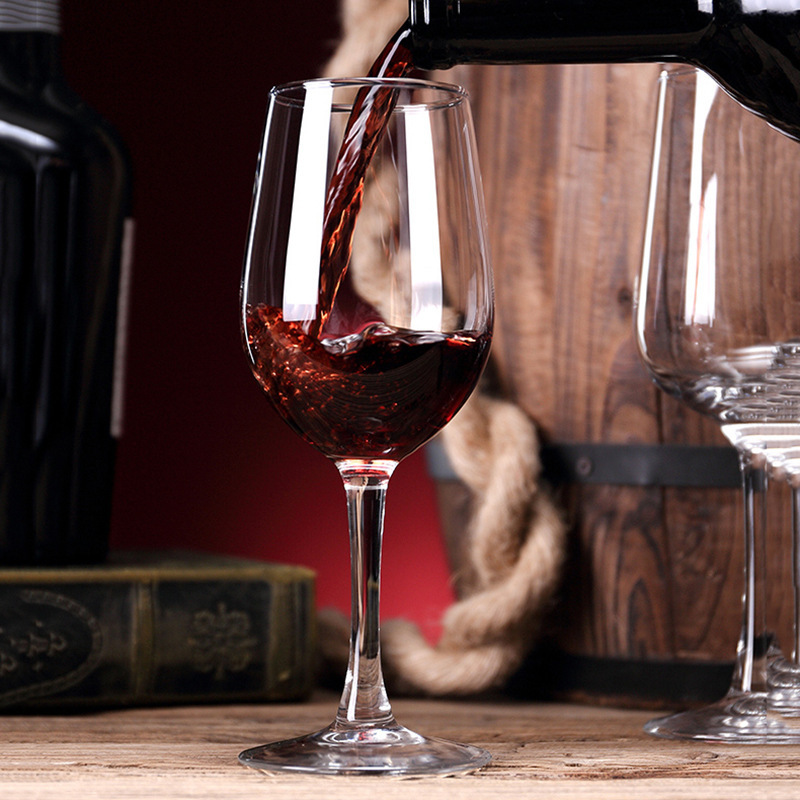 Copa de vino tinto Jinbaijia, copa alta Kerui, cristalería en varios tamaños para vino, adecuada para el hogar, hotel, bar, estilo nórdico.