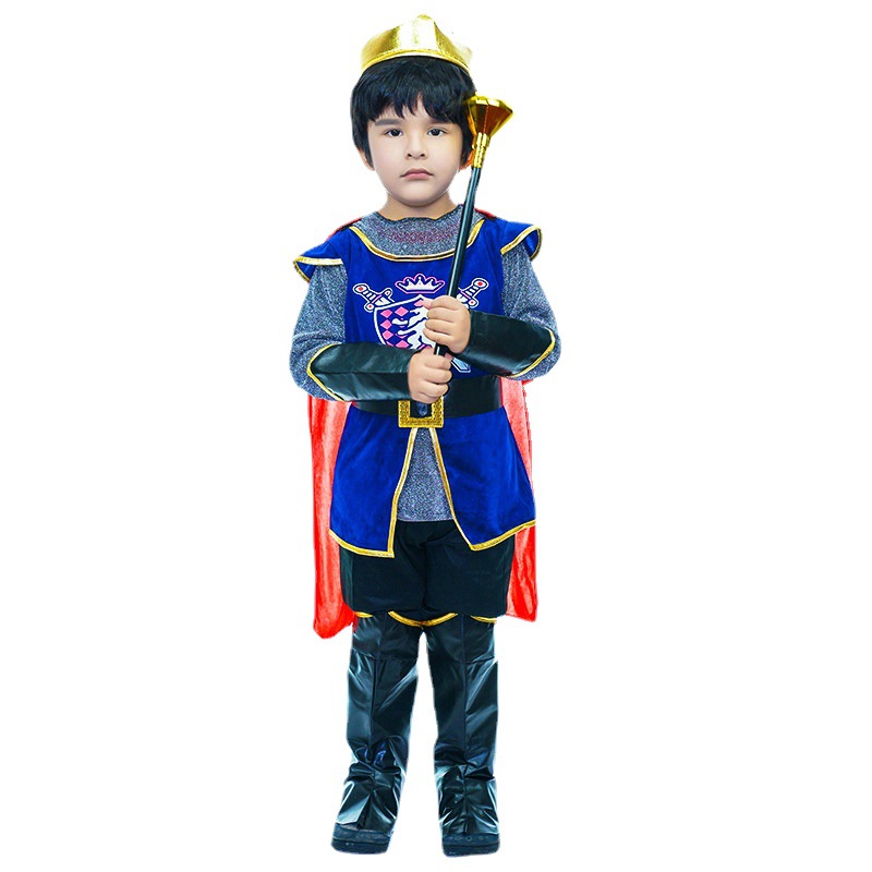 Rey DE LOS NIÑOS traje de Halloween Cosplay traje de la etapa de la mascarada ropa de fiesta traje de rendimiento